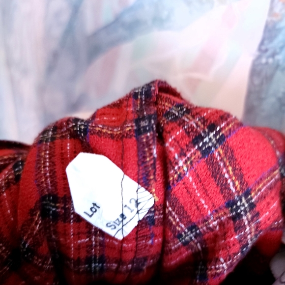 Vintage High-waisted Plaid Stirrup Trousers - Picture 6 of 8